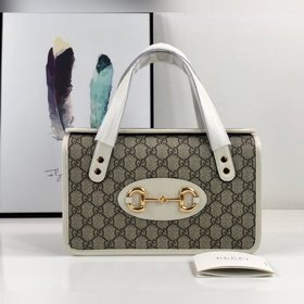Новая модель Gucci, номер 627323, коричнево-белая, размер 27,5x17