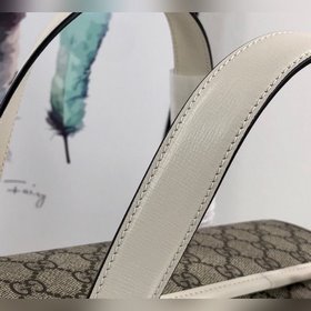 Новая модель Gucci, номер 627323, коричнево-белая, размер 27,5x17