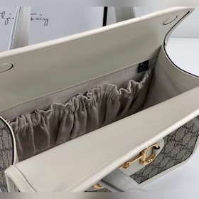 Новая модель Gucci, номер 627323, коричнево-белая, размер 27,5x17