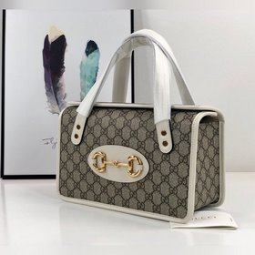 Новая модель Gucci, номер 627323, коричнево-белая, размер 27,5x17