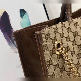 Новая модель Gucci № 623695, цвет： абрикосовый, размеры： 42x32x13