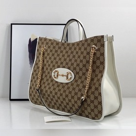 Новая модель Gucci № 623695, цвет бежево-белый, размер 42x32x13, 