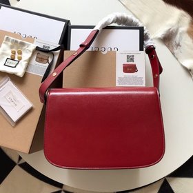 Модель Gucci： 602204. Сумка из кожи с пряжкой виде конской уздечк