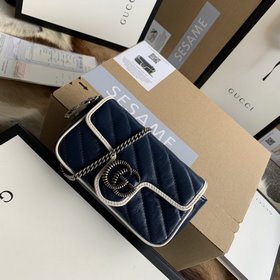 Модель Gucci： 574969 Новая модель GGMarmont изготовлена из белой 