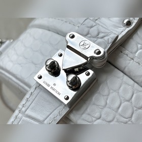 LV Модель： M43514 с крокодиловым узором N94071 белая сумка PETIT
