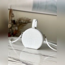 LV Модель： M43514 с крокодиловым узором N94071 белая сумка PETIT