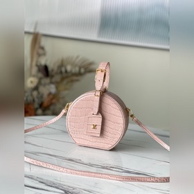 LV Модель： M43514 Аллигатор N94160 Светло-розовая сумка PETITE B