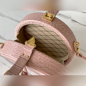 LV Модель： M43514 Аллигатор N94160 Светло-розовая сумка PETITE B