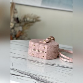 LV Модель： M43514 Аллигатор N94160 Светло-розовая сумка PETITE B