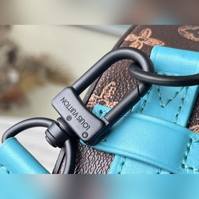 LV Артикул： M59706 Синяя сумка-диск Уникальная круглая форма и к