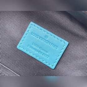 LV Артикул： M59706 Синяя сумка-диск Уникальная круглая форма и к
