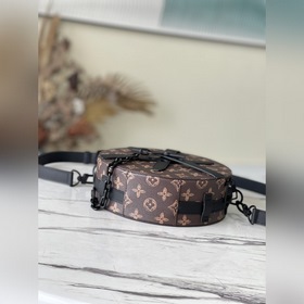 LV Артикул： M59706 Черный круглый чемодан Уникальная круглая фор
