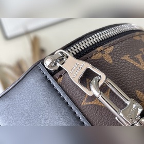 LV Артикул： M46273 Круглая сумка из парусины и элегантной кожи 