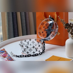 LV Артикул： GI0430 Контейнер для хранения Фиолетовый логотип бре