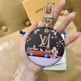 LV круглый брелок Этот изысканный аксессуар для сумкиз классическ