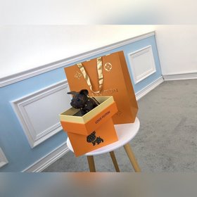 LV ограниченная серия брелок с изображением бульдога Размер： 13 ×