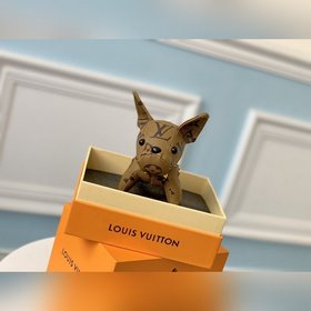LV ограниченная серия брелок с подвеской виде желтого бульдога Ра