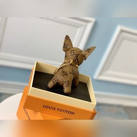 LV ограниченная серия брелок с подвеской виде желтого бульдога Ра