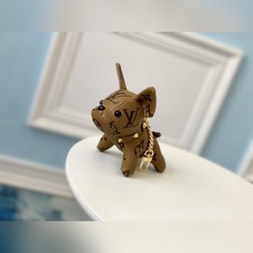 LV ограниченная серия брелок с подвеской виде желтого бульдога Ра