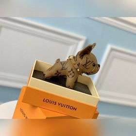 LV ограниченная серия брелок с подвеской виде желтого бульдога Ра