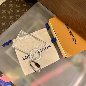Прозрачный акриловый брелок для карт LV, идеально подходит для ле