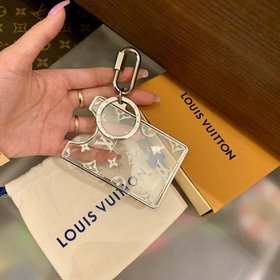 Прозрачный акриловый брелок для карт LV, идеально подходит для ле