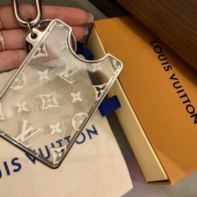 Прозрачный акриловый брелок для карт LV, идеально подходит для ле