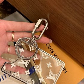 Прозрачный акриловый брелок для карт LV, идеально подходит для ле