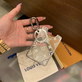 Прозрачный акриловый брелок для карт LV, идеально подходит для ле