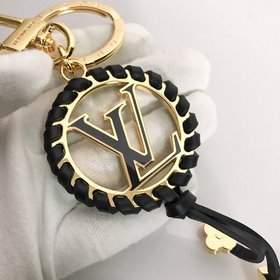LV Модель M63082 Черный Аксессуар для сумки брелок Кожаная плете