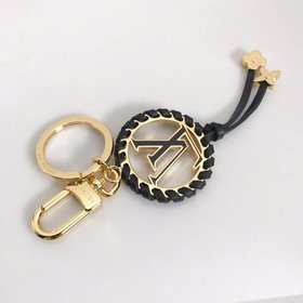 LV Модель M63082 Черный Аксессуар для сумки брелок Кожаная плете