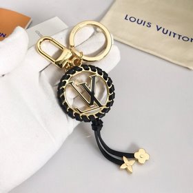 LV Модель M63082 Черный Аксессуар для сумки брелок Кожаная плете