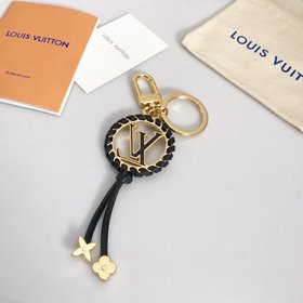 LV Модель M63082 Черный Аксессуар для сумки брелок Кожаная плете