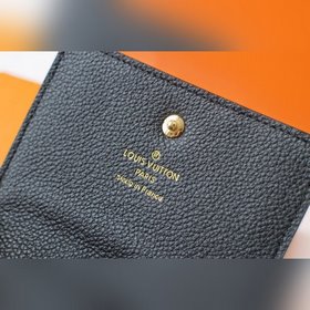 LV Модель M58456 Компактный кожаный чехол для визиток из кожи пер