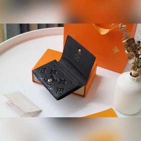 LV Модель M58456 Компактный кожаный чехол для визиток из кожи пер