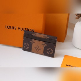 LV PORTE CARTES DOUBLE Карточный чехол Артикул： M62170 Желтый цве