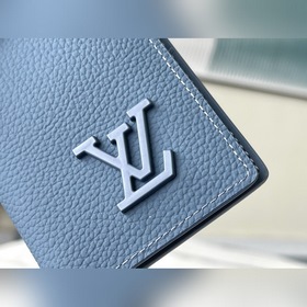 LV Артикул： M81028 Синий Классический универсальный кошелек в фо