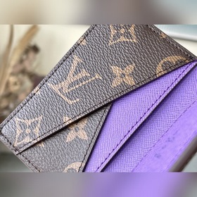 LV Модель： M81535 Фиолетовый кошелек Изготовлен из парусины, с д