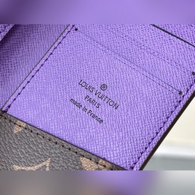 LV Модель： M81535 Фиолетовый кошелек Изготовлен из парусины, с д