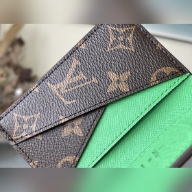 LV Артикул： M81536 Зеленый Кошелек Изготовлен из парусины, с дет