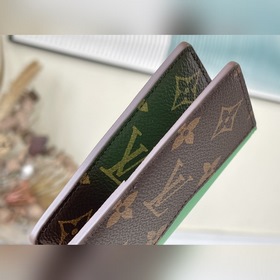 LV Артикул： M81536 Зеленый Кошелек Изготовлен из парусины, с дет
