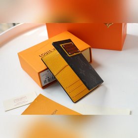 LV модель M63144 с этикеткой Кошелек в сумке из парусины Вмещает 