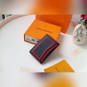 LV модель N61696 с вышивкой Кошелек в сумке из парусины Вмещает к