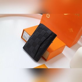 LV Карманный держатель для карт Модель N63144 Кожаный карманный п
