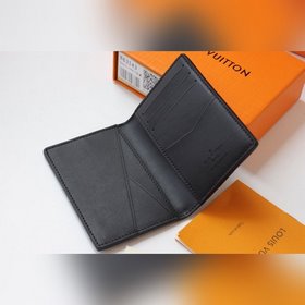 LV Карманный держатель для карт Модель N63144 Кожаный карманный п