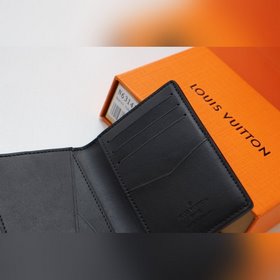 LV Карманный держатель для карт Модель N63144 Кожаный карманный п