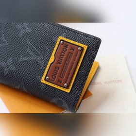 LV Модель M63144 Кошелек в сумке из парусины В кошелек легко пом