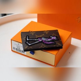 LV Карманный кошелек Артикул： N63144 Вышивка Классический дизай