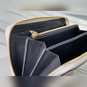 LV Артикул： M81141 (вышивка) Белый кошелек на молнии Изготовлен