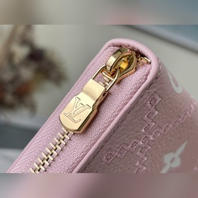 LV Артикул： M81141 (вышивка) Розовый Кошелек на молнии Материал